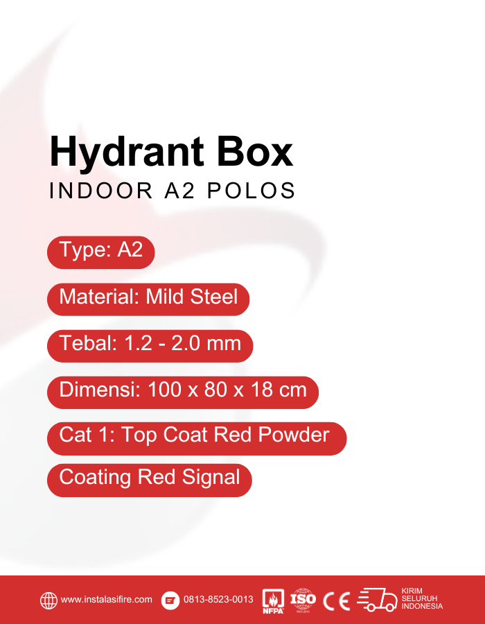 hydrant box type A2 Polos Spesifikasi