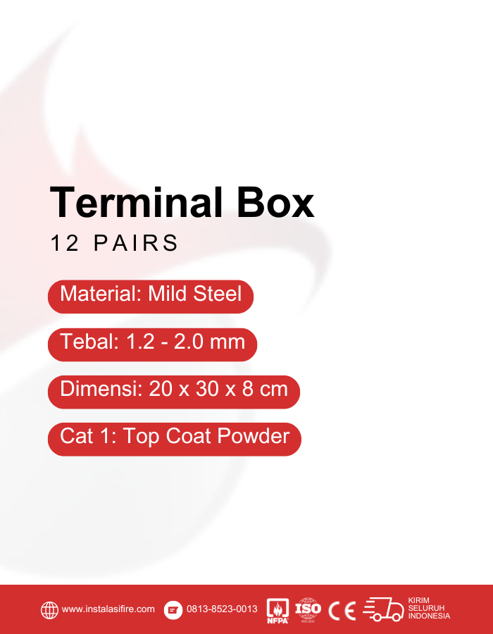 Spesifikasi Terminal Box 12 Pairs