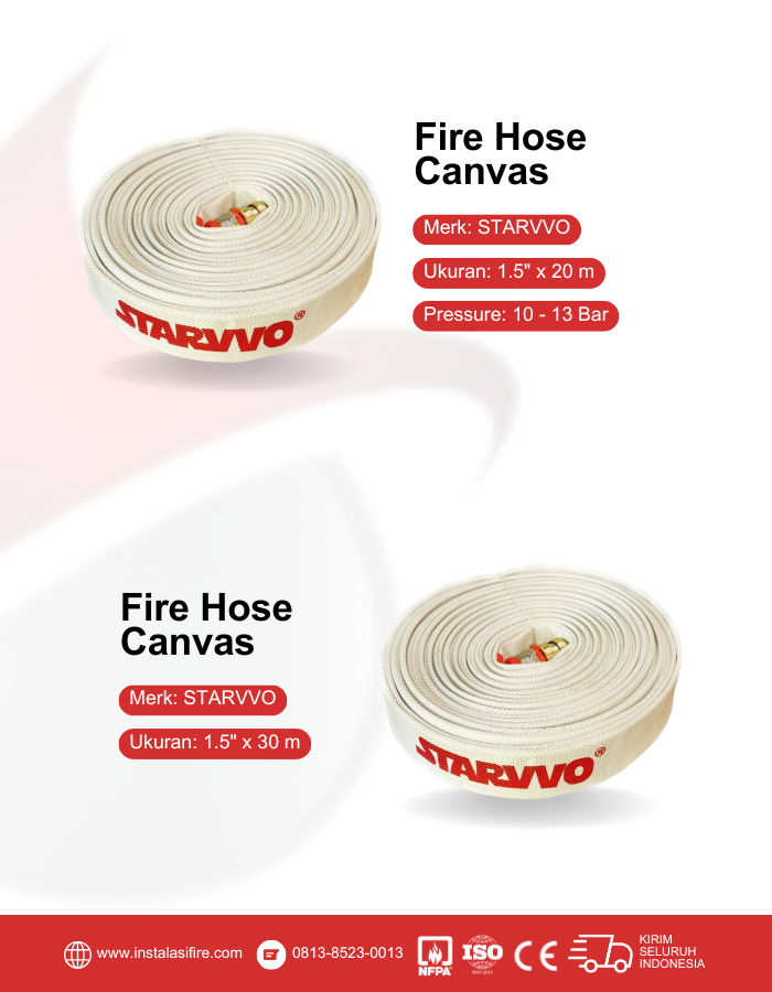 spesifikasi fire hose canvas 1.5 inch