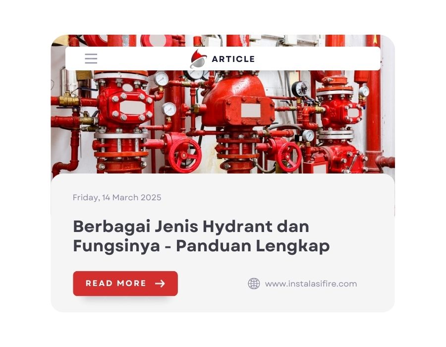Berbagai Jenis Hydrant dan Fungsinya - Panduan Lengkap